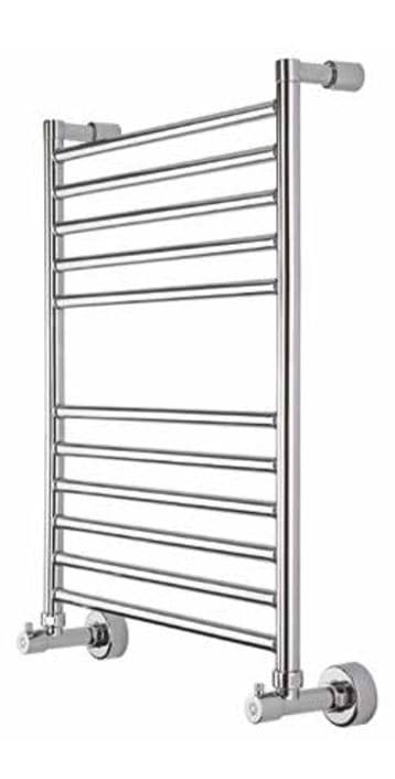 Chroom handdoekradiator met 10 buizen
