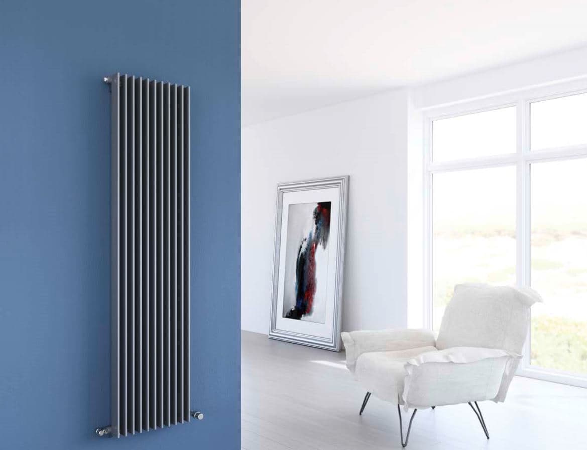 verticale kolomradiator in een enkele uitvoering
