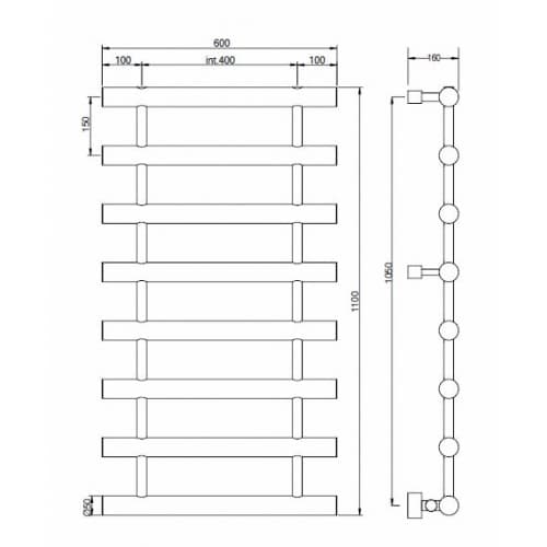 handdoekradiator Orrizonti 8