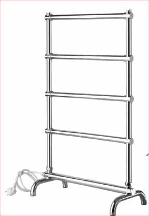 Elektrische staande handdoekradiator Sole in chroom