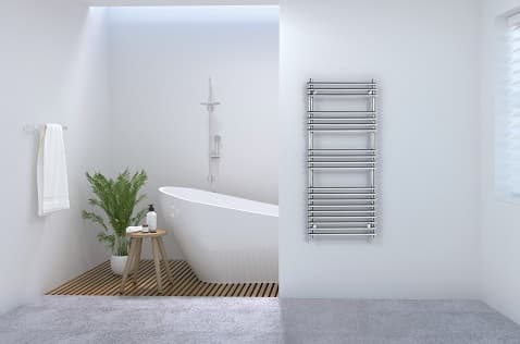 Windsor RVS designradiator voor het drogen van handdoeken